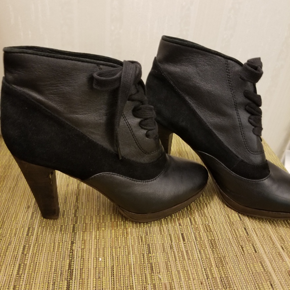 Chelsea Black suede and leather Vintage Boots